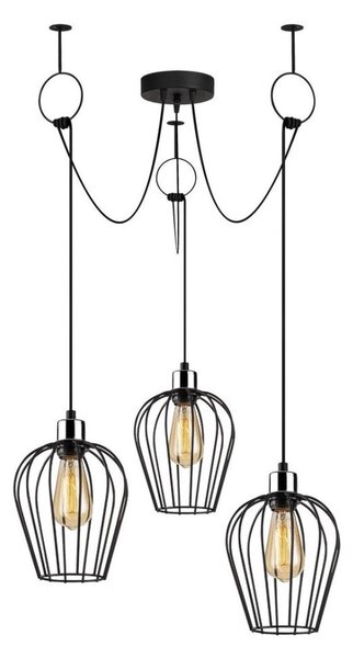 Lustr na lanku TEL 3xE27/40W/230V pavouk
