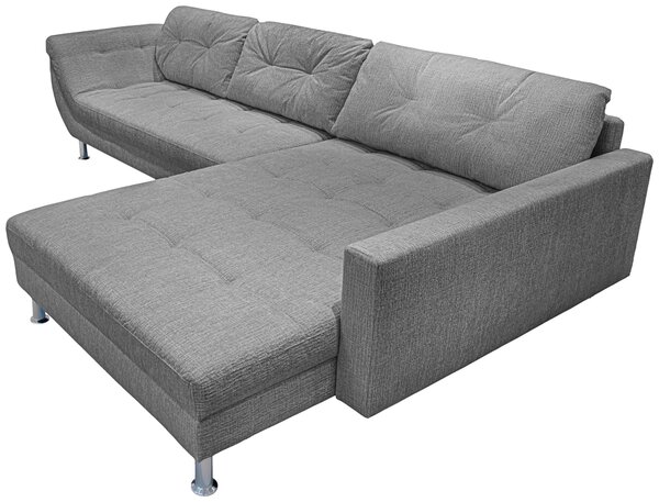 ROHOVÁ SEDAČKA, plast, textil, kompozitní dřevo, tmavě šedá Livetastic - Sedací soupravy, Online Only