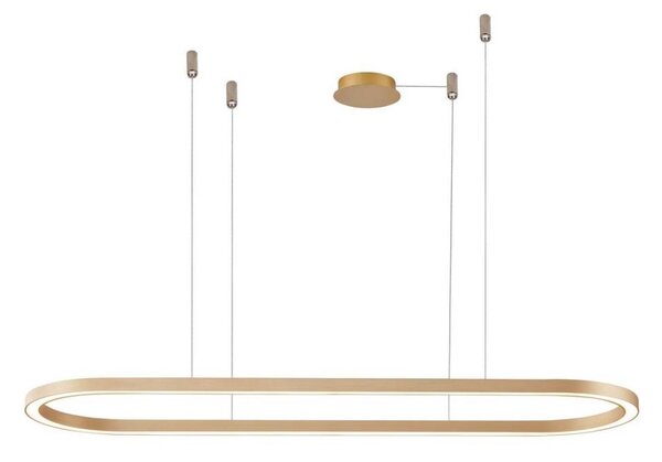 Azzardo AZ5056 - LED Stmívatelný lustr na lanku ELENA LED/50W/230V 120 cm zlatá