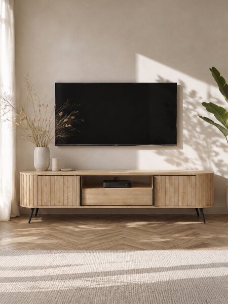 TV stolek Luvio 196 cm se zásuvkou - dub cremona
