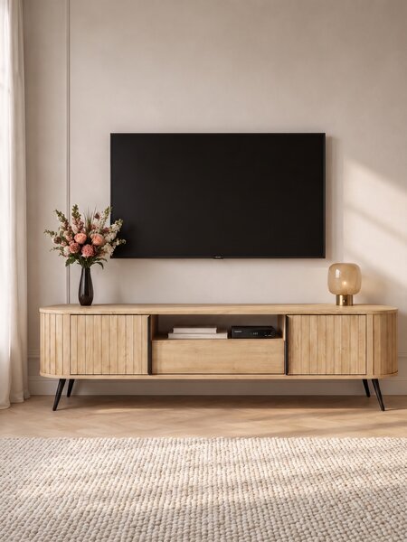 TV stolek Luvio 196 cm se zásuvkou - dub cremona