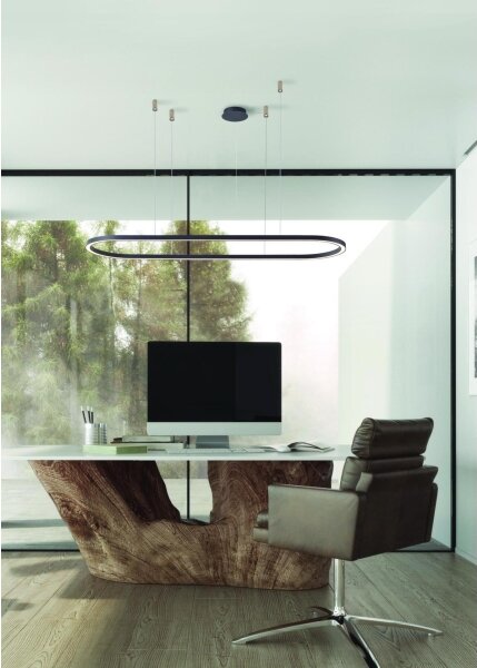 Azzardo AZ5057 - LED Stmívatelný lustr na lanku ELENA LED/60W/230V 150 cm černá
