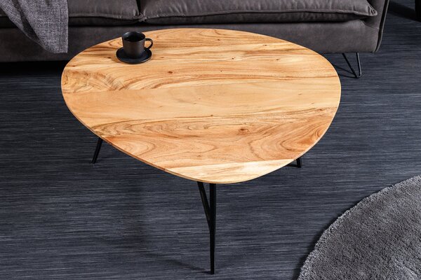 Konferenční stolek BEAUTY BY NATURE 70cm akátové dřevo
