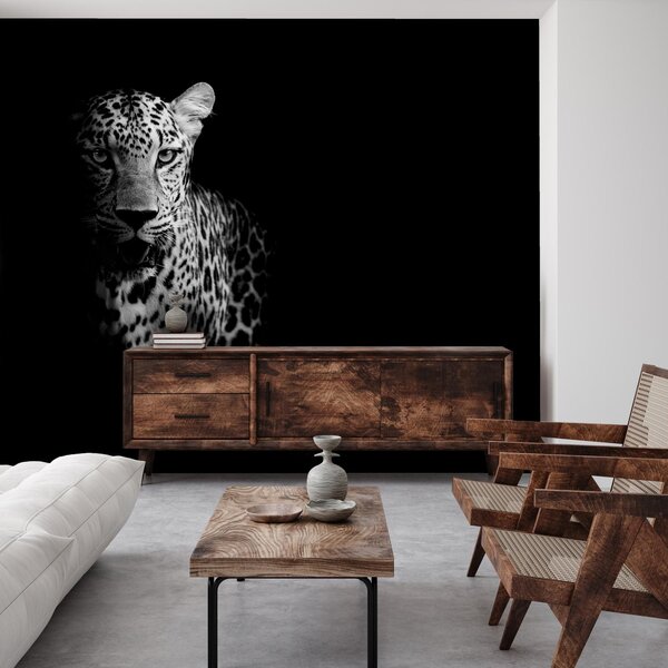 Fototapeta - Portrét leoparda (245x170 cm)