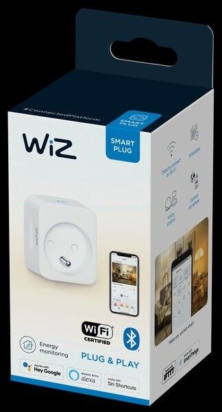 WiZ - Chytrá zásuvka E 2300W + powermetr Wi-Fi