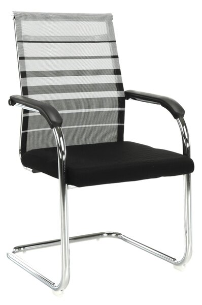 Zasedací židle, šedá / černá, ESIN