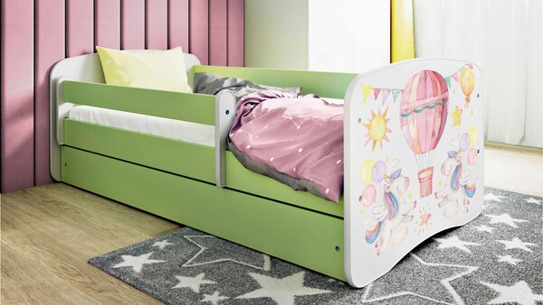 POSTEL PRO DĚTI A MLÁDEŽ 80/160 cm, zelená, bílá MID.YOU - Dětské pokoje sestavy, Online Only