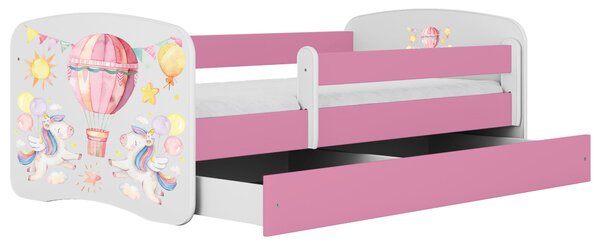 POSTEL PRO DĚTI A MLÁDEŽ 80/160 cm, bílá, pink MID.YOU - Dětské pokoje sestavy, Online Only