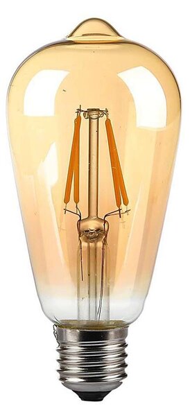 LED Žárovka FILAMENT AMBER ST64 E27/8W/230V 2200K