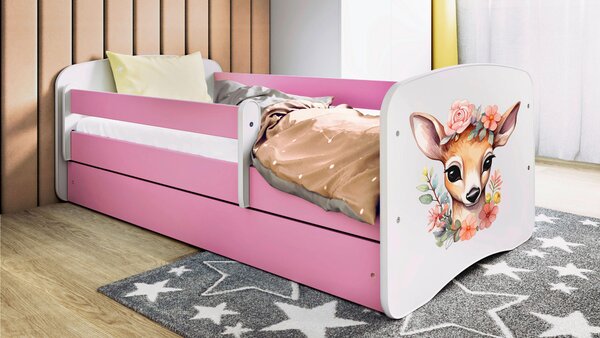POSTEL PRO DĚTI A MLÁDEŽ 80/160 cm, bílá, pink MID.YOU - Dětské pokoje sestavy, Online Only
