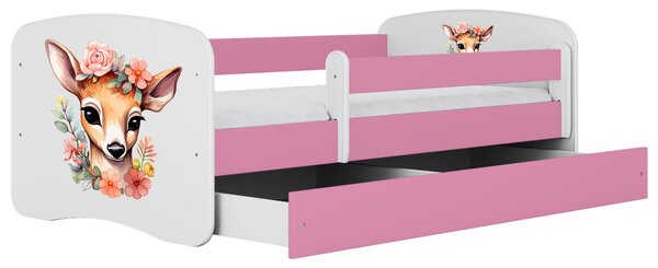 POSTEL PRO DĚTI A MLÁDEŽ 80/160 cm, bílá, pink MID.YOU - Dětské pokoje sestavy, Online Only