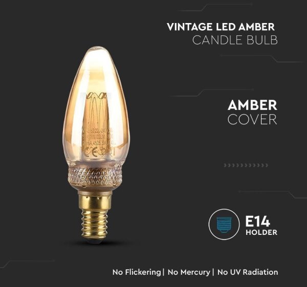 LED Žárovka FILAMENT E14/2W/230V 1800K Art Edition