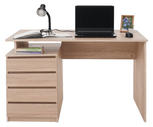 KONDELA PC stůl, dub sonoma, HANY NEW