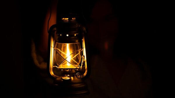 Brilagi - Petrolejová lampa LANTERN 19 cm černá