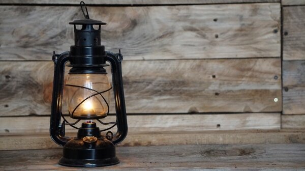 Brilagi - Petrolejová lampa LANTERN 19 cm černá
