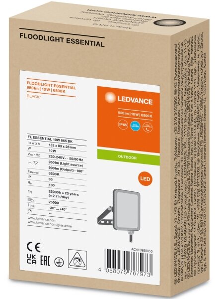 Ledvance - LED Venkovní nástěnný reflektor FLOODLIGHT LED/10W/230V 6500K IP65