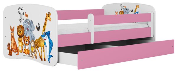 POSTEL PRO DĚTI A MLÁDEŽ 80/160 cm, bílá, pink MID.YOU - Dětské pokoje sestavy, Online Only