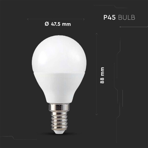 LED RGB Stmívatelná žárovka P45 E14/4,8W/230V 3000K + dálkové ovládání