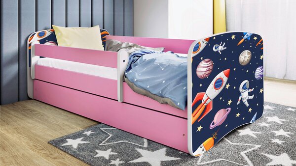 POSTEL PRO DĚTI A MLÁDEŽ 80/160 cm, bílá, pink MID.YOU - Dětské pokoje sestavy, Online Only