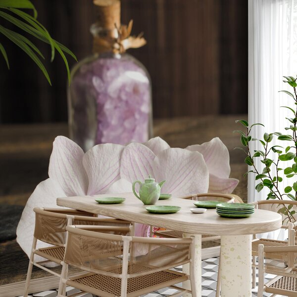 Fototapeta - Orchideje a spa (245x170 cm)