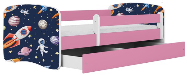 POSTEL PRO DĚTI A MLÁDEŽ 80/160 cm, bílá, pink MID.YOU - Dětské pokoje sestavy, Online Only
