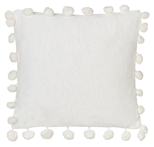 Sada 2 dekorativních polštářů JASMINE 45 x 45 cm Bílá Bez vzoru