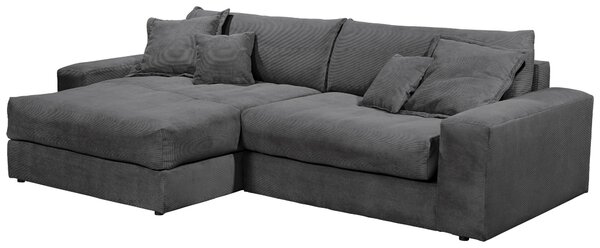 ROHOVÁ ROZKLÁDACÍ POHOVKA, textil, antracitová Livetastic - Online Only sedačky, Online Only