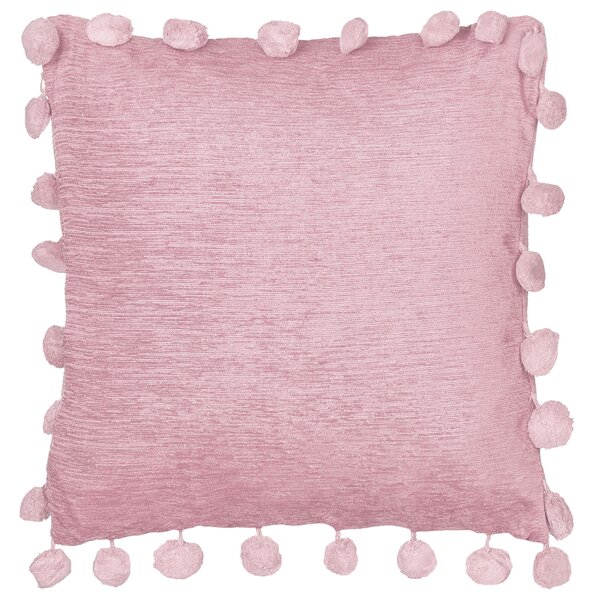 Sada 2 dekorativních polštářů JASMINE 45 x 45 cm Růžová Bez vzoru