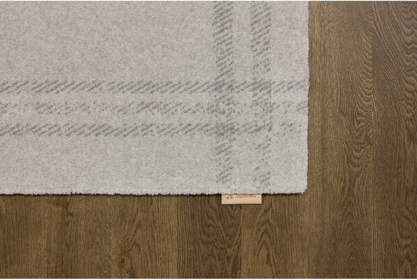 Krémový vlněný koberec 160x240 cm Calisia M Grid Rim – Agnella