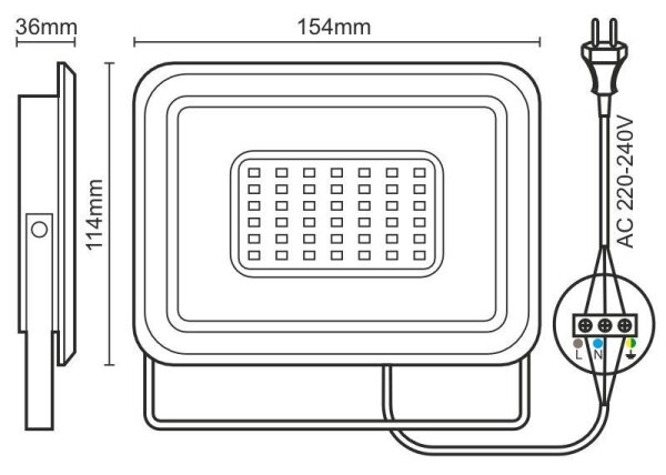 LED Reflektor LED/30W/230V 4000K IP65