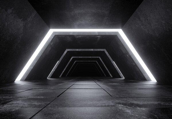 Fototapeta - 3D tunel (245x170 cm)