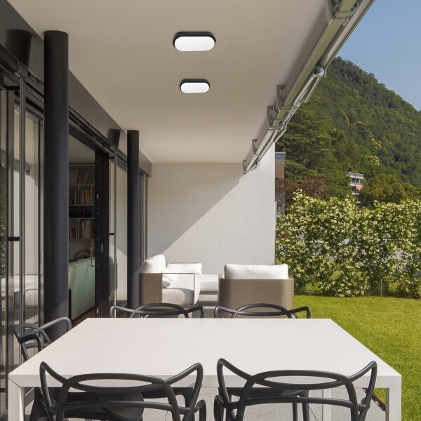 Rabalux 7409 - LED Venkovní stropní svítidlo HORT LED/15W/230V IP54 černá