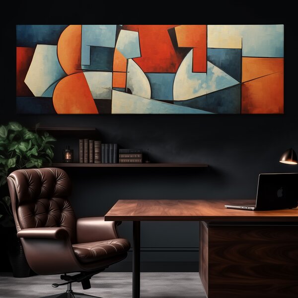 Obraz na plátně - Mluvky, Abstrakce FeelHappy.cz Velikost obrazu (šířka x výška): 120 x 40 cm