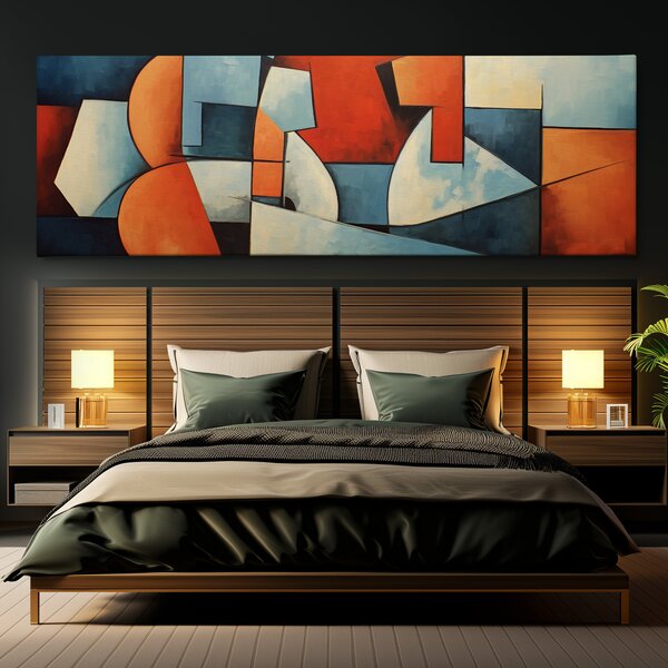 Obraz na plátně - Mluvky, Abstrakce FeelHappy.cz Velikost obrazu (šířka x výška): 120 x 40 cm