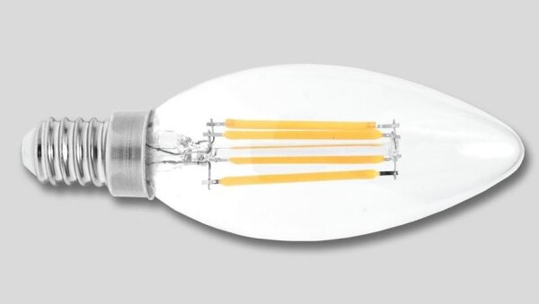 Ecolite LED2W-RETRO/C37/E14 - LED Žárovka RETRO C37 E14/2W/230V 3000K 320lm