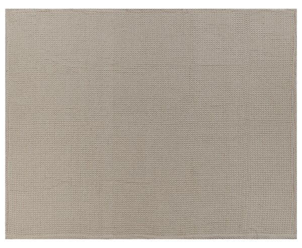 Přikrývka na postel CHAGYL Bavlna 150 x 200 cm Taupe