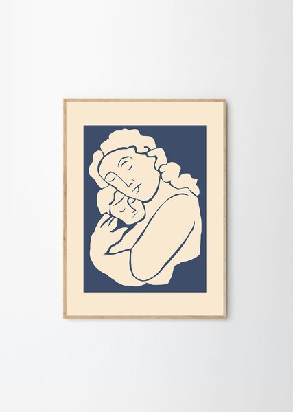 The Poster Club Plakát Woman with Child by By Garmi 30x40 cm
