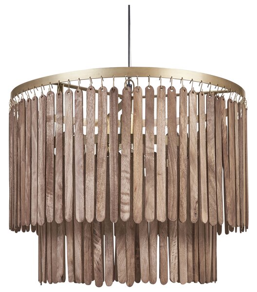 Závěsná lampa KAVERI Mangové dřevo Hnědá