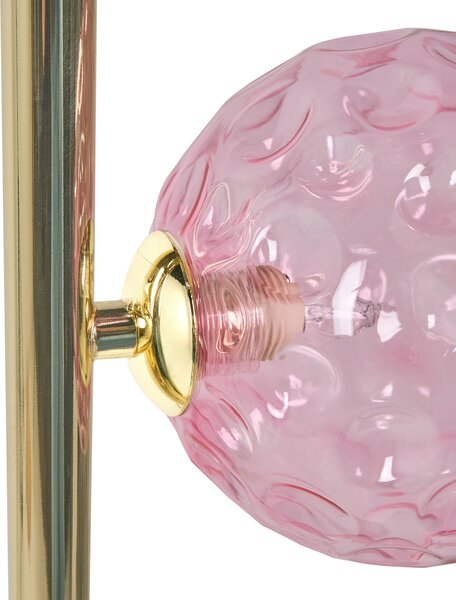 Stojací lampa ANADYR Sklo Růžová