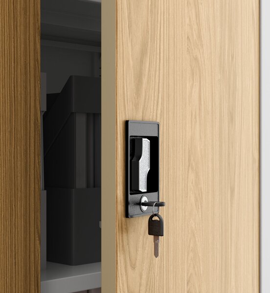 Skříň na dokumenty bílá/zlatý dub: Eco Design JAN H