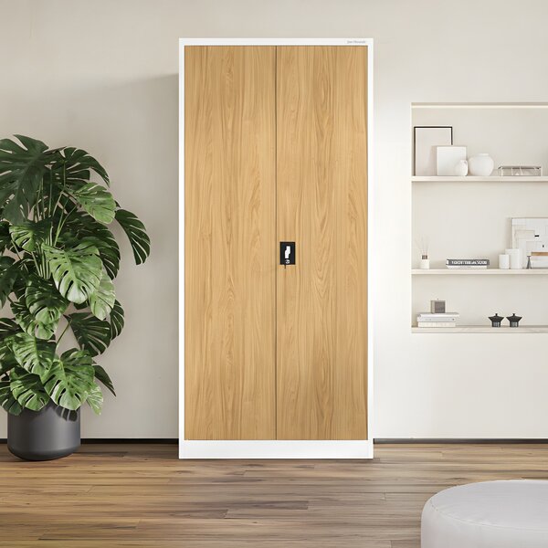 Skříň na dokumenty bílá/zlatý dub: Eco Design JAN H