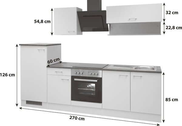 KUCHYŇSKÝ BLOK 270 cm MID.YOU - Online Only kuchyňské linky, Online Only