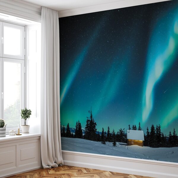 Fototapeta - Polární záře (245x170 cm)