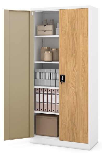 Skříň na dokumenty bílá/zlatý dub: Eco Design JAN H