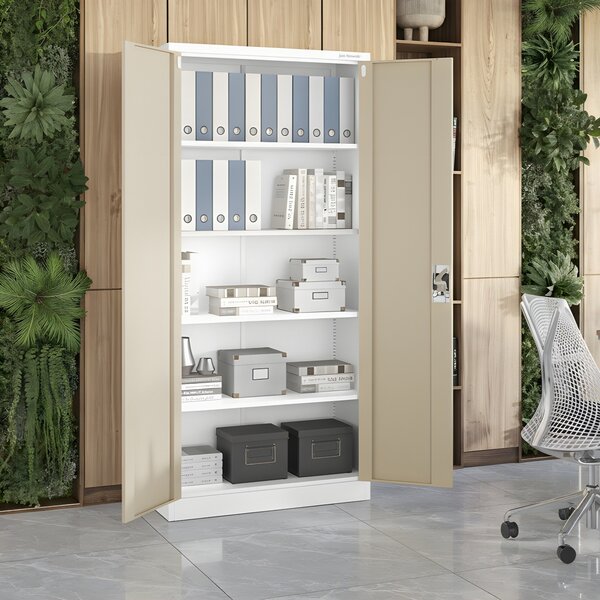 Skříň na dokumenty bílá/zlatý dub: Eco Design JAN H