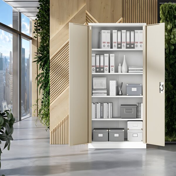 Skříň na dokumenty bílá/zlatý dub: Eco Design JAN H