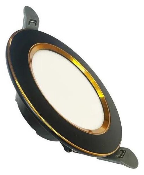 LED Podhledové svítidlo LED/7,5W/230V 4000K černá/zlatá