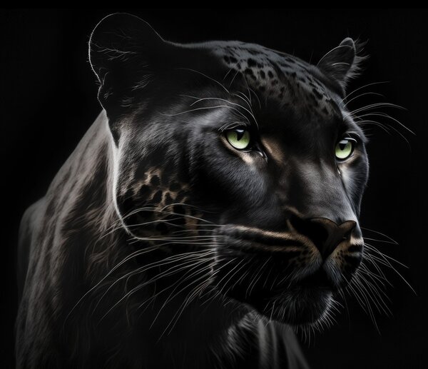 Fototapeta - Černý panter (245x170 cm)