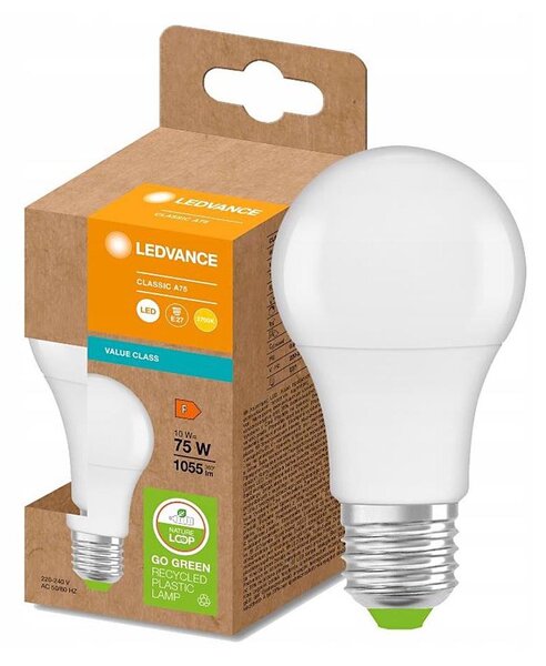 LED Žárovka z recyklovaného plastu E27/10W/230V 2700K - Ledvance