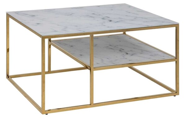 ACTONA Konferenční stolek Alisma bílá 45 × 90 × 60 cm